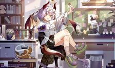 キャンペーン）オリジナルプレイマット《300歳のドラゴン娘（横