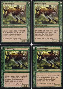 【委託商品/4枚セット】【EN】【テストプリント】《野生の雑種犬/Wild Mongrel》[JUD] 緑C