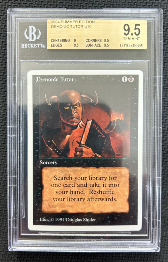 Consignment Item】《Demonic Tutor》[Summer Magic] BGS9.5 | hareruya