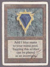 mox sapphire プレイマット mtg モックス サファイア 東京mtg Mox Sapphire [Magic Logo Version] - Dan Frazier - Signed by