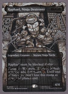Foil】(303)□ボーダーレス□《破壊のニンジャ、ラファエロ/Raphael