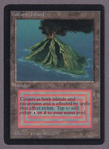 委託商品】《Volcanic Island》[LEB] 土地R MP | 日本最大級 MTG通販