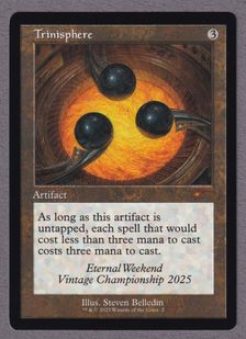 三なる宝球/Trinisphere　英語版４枚セット　mtg 三なる宝球/Trinisphere》(Eternal Weekend)[流星マーク] 茶 | 日本